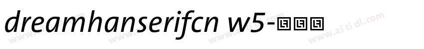 dreamhanserifcn w5字体转换